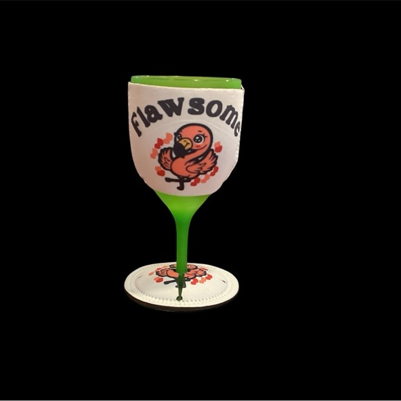 NWT HANDCRAFTED WINE GLASS KOOZIE GREAT GIFT - Picture 2 of 2